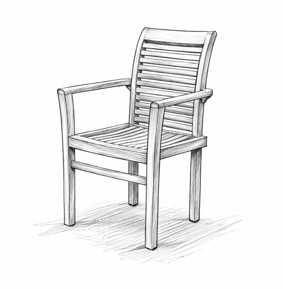Outdoor Teak Armchair - Image 11