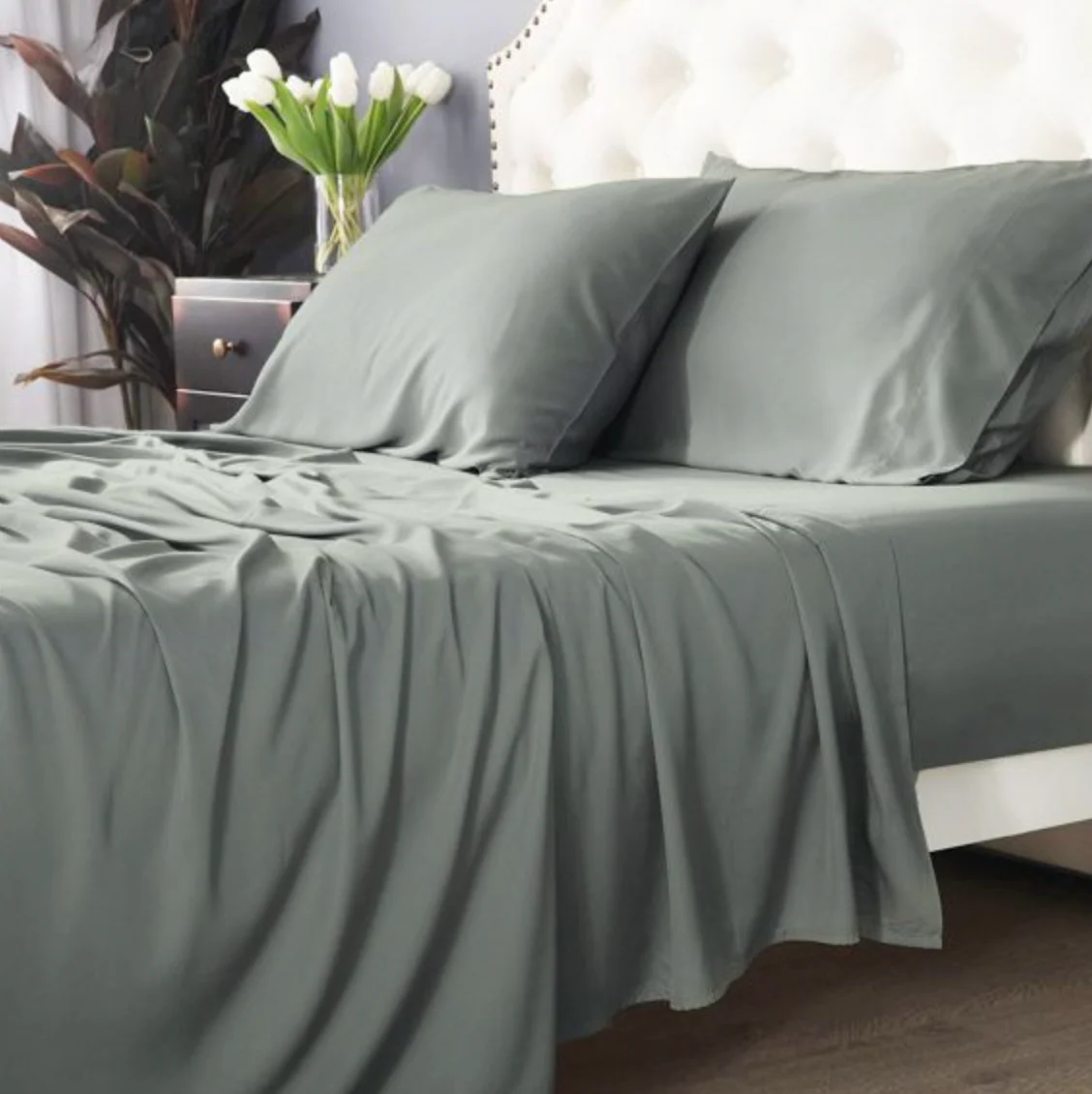 Park Avenue 500 Thread Count Natural Bamboo Cotton Sheet Sets - Image 12