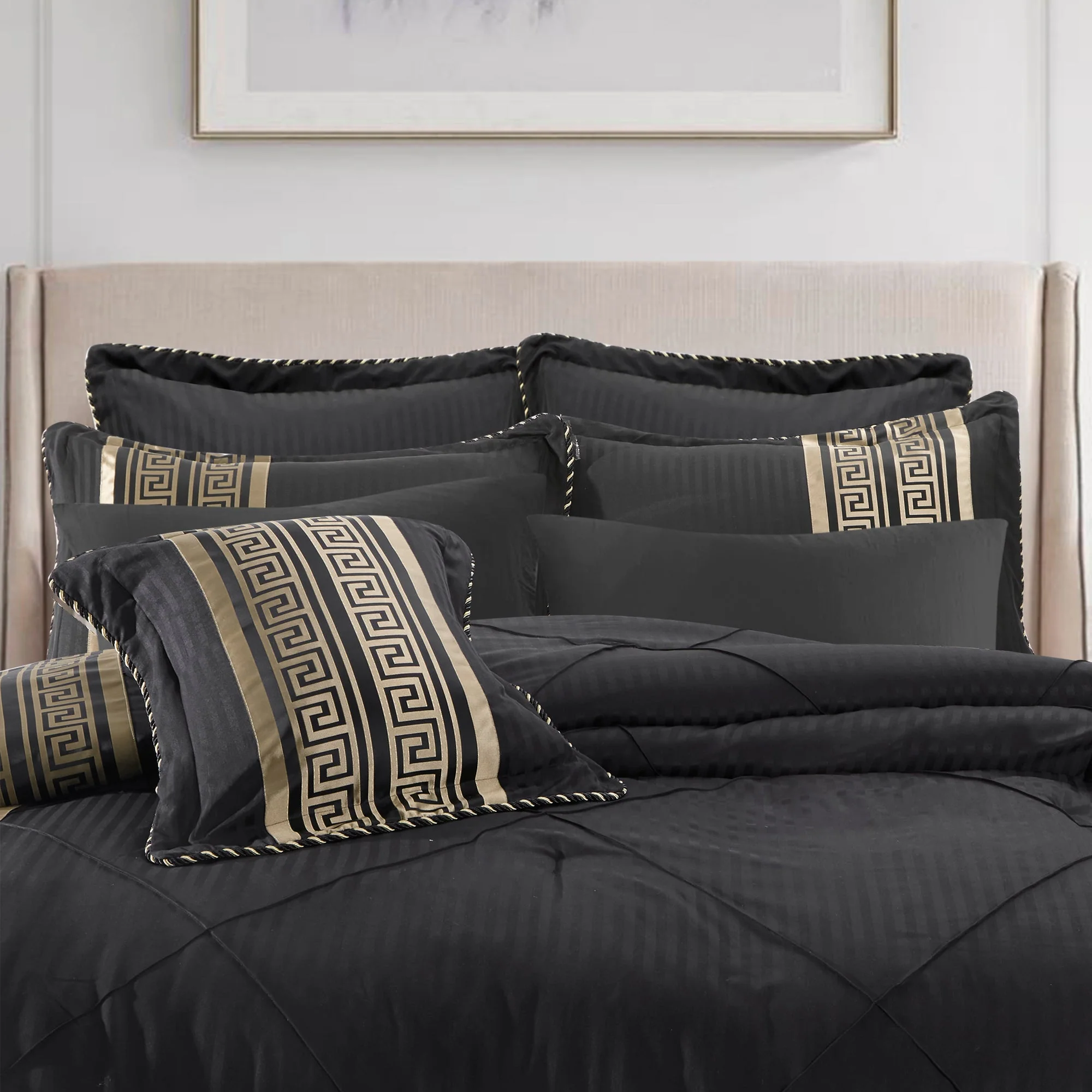 Raffaello Comforter Set Black - Image 2