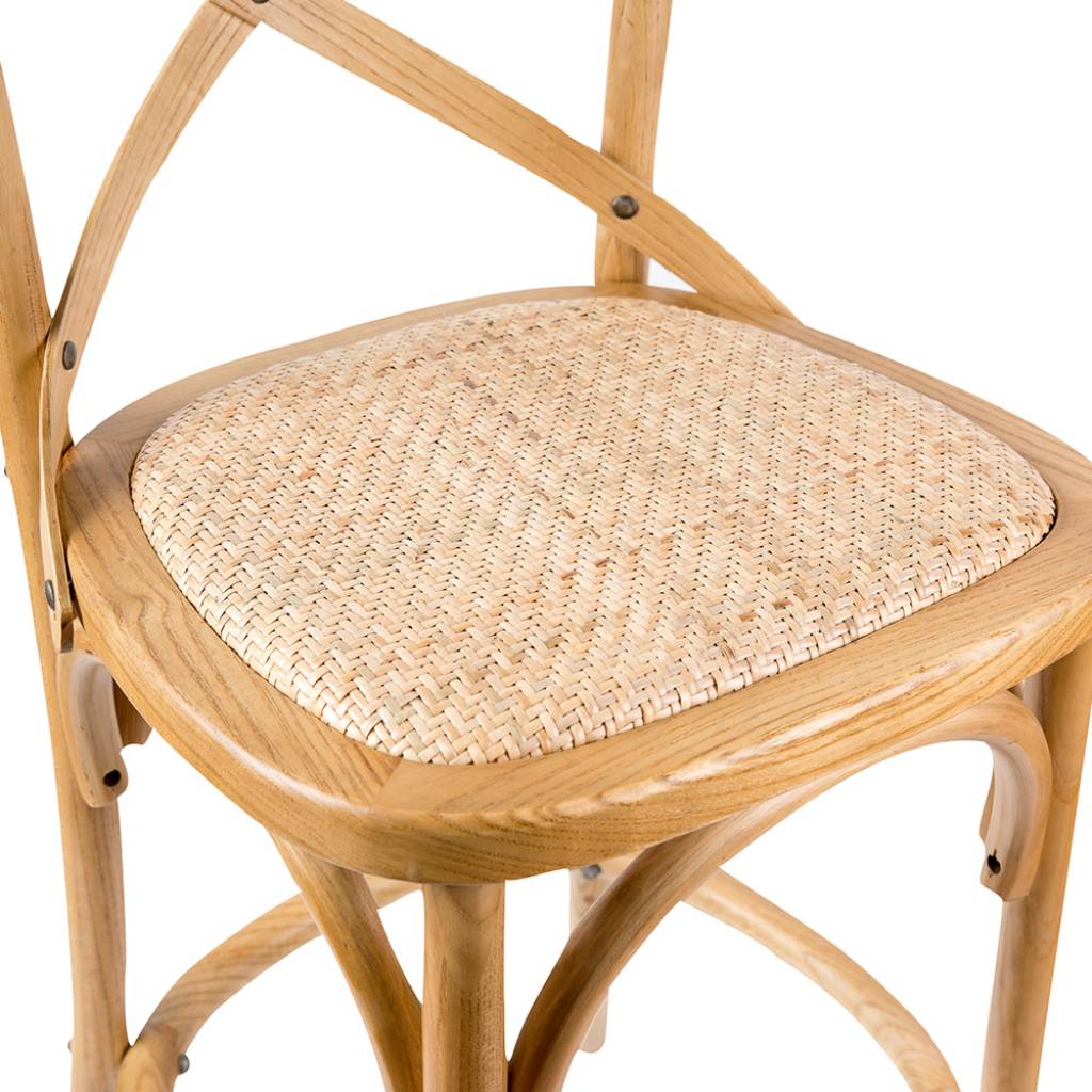Rattan Bar Stool Natural - Image 3