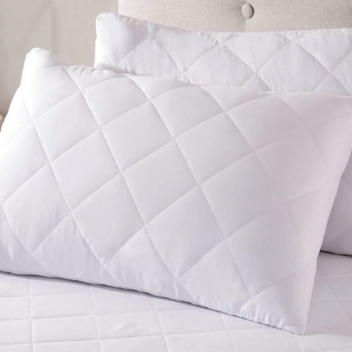 Renee Taylor Twin Pack All Cotton Standard Pillow Protector - Image 2