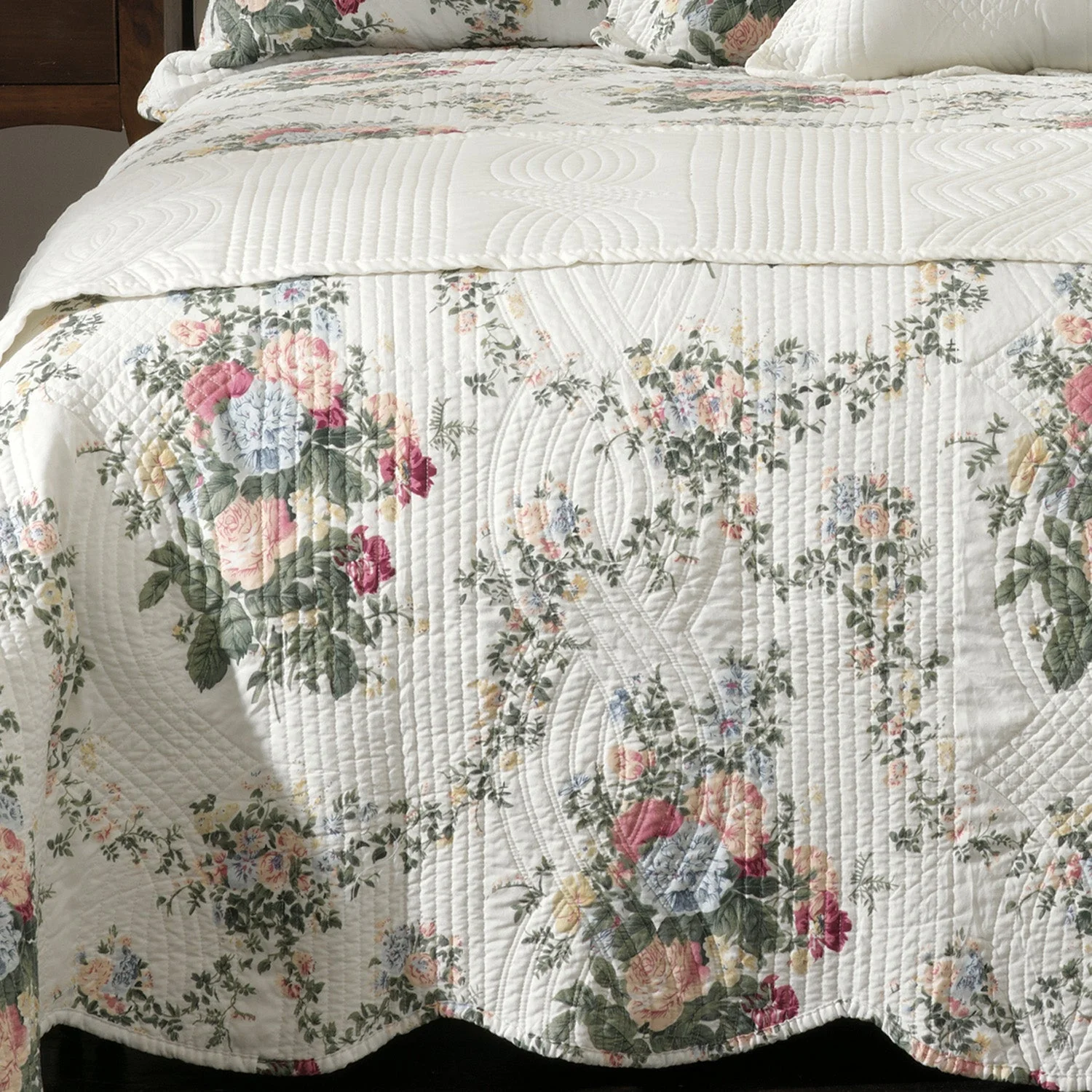 Rosedale Bedspread Set Green - Image 3
