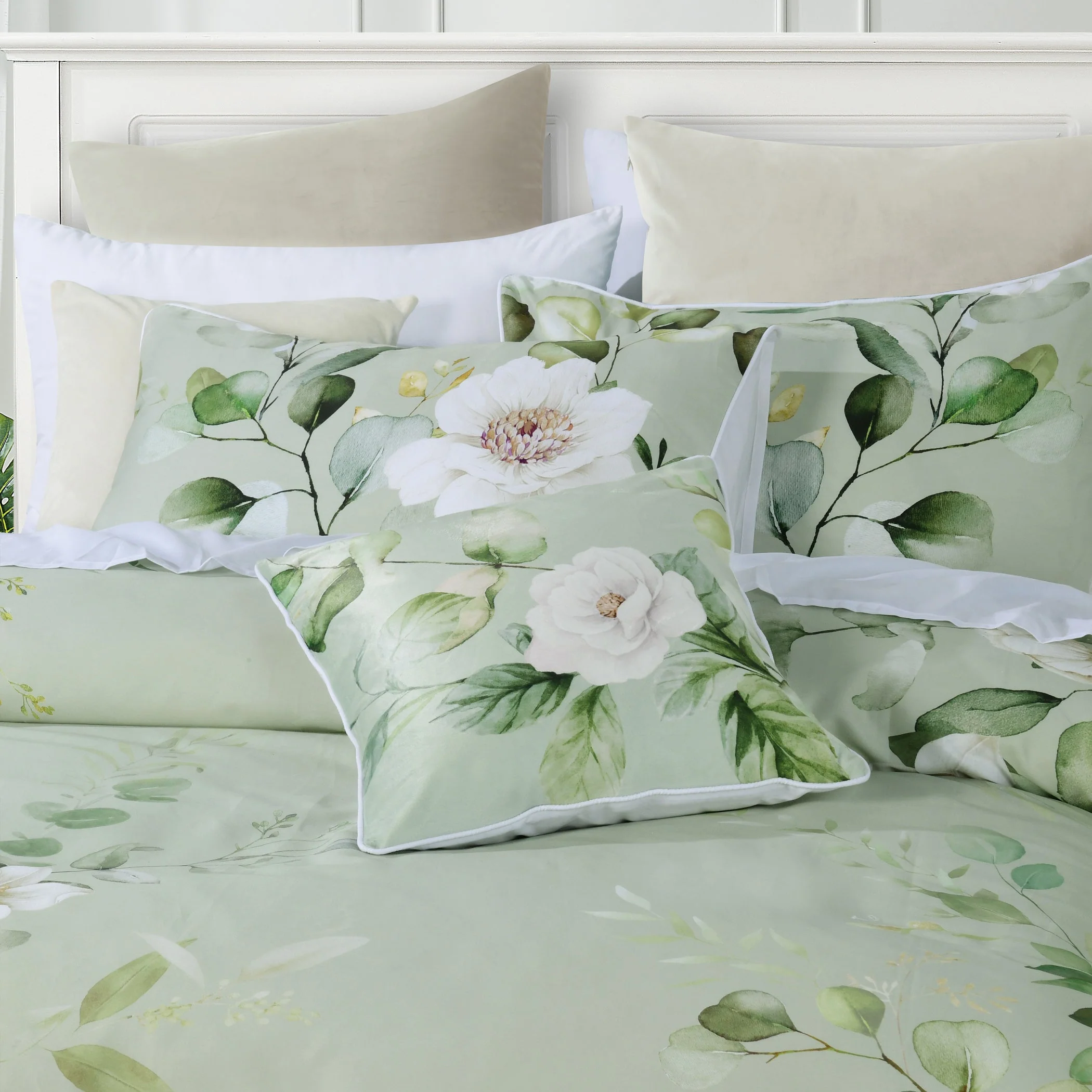 Salisbury Quilt Cover Set Sage - Image 2