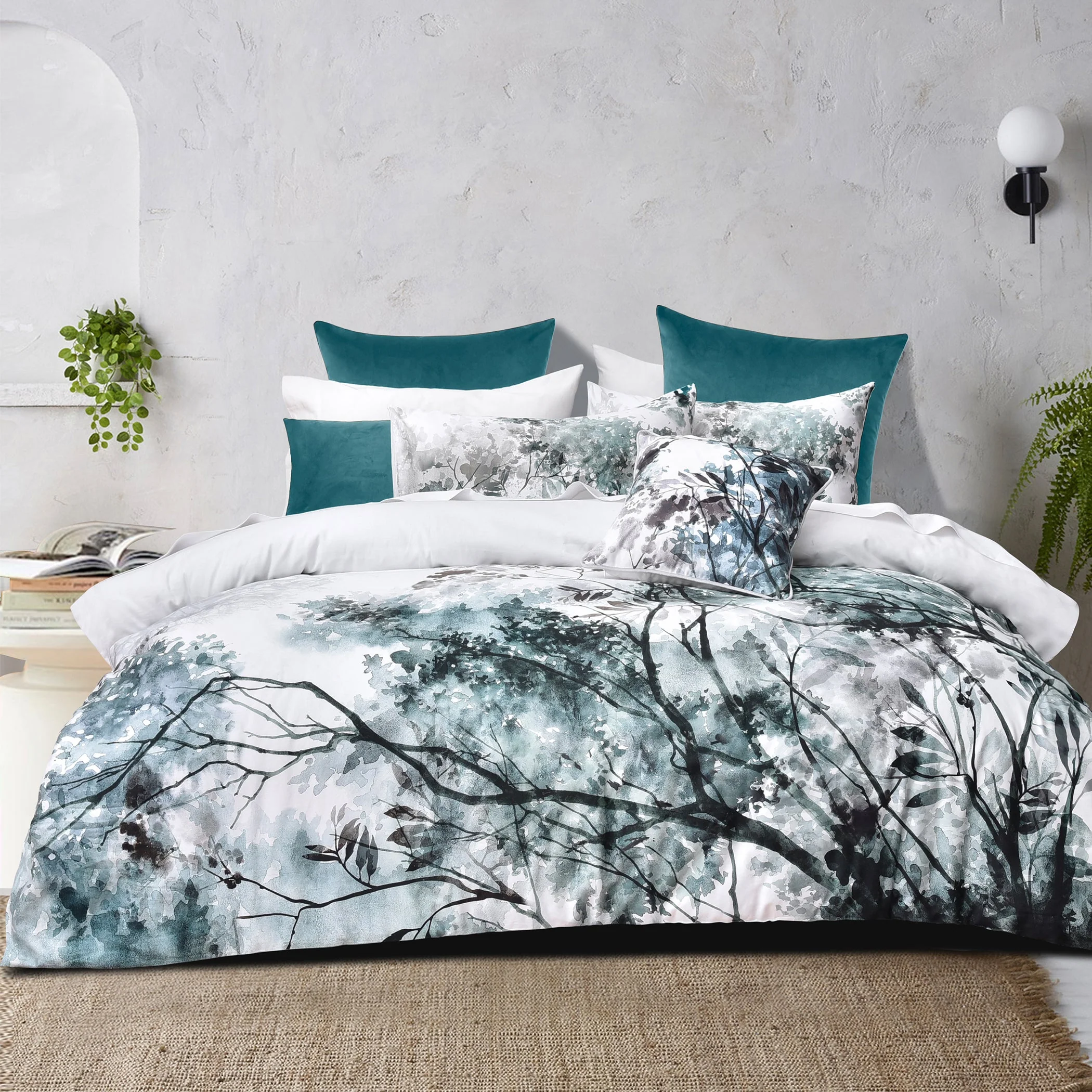 Sherbrooke Quilt Cover Set White
