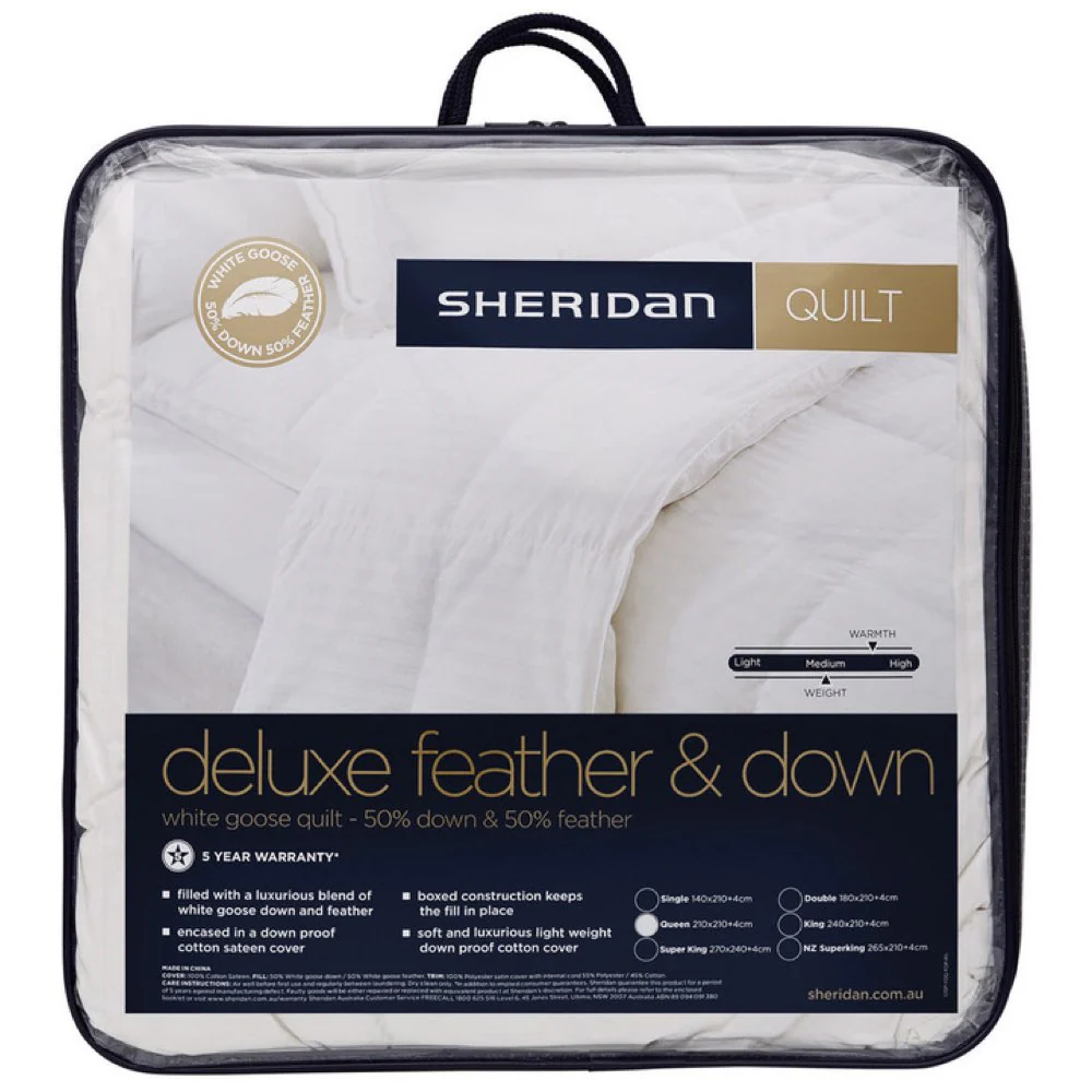 Deluxe Feather & Down Medium Weight Quilt - Image 5