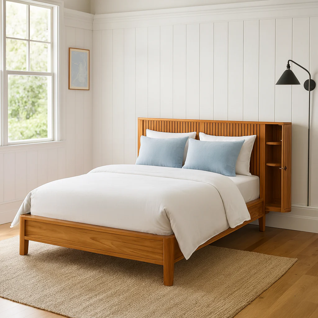 Sydney Bookend Wood Bed Frame - Image 2