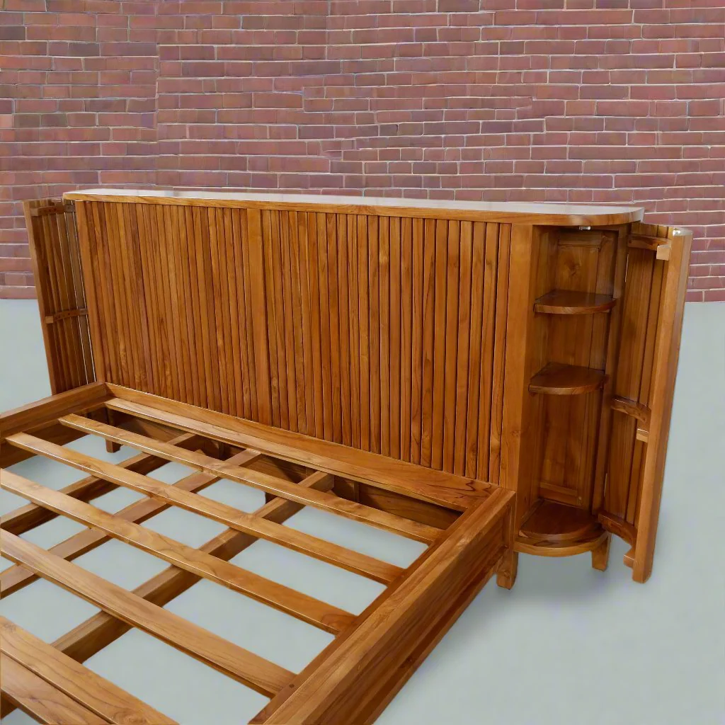 Sydney Bookend Wood Bed Frame - Image 3
