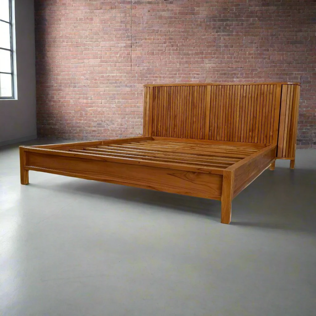 Sydney Bookend Wood Bed Frame - Image 4