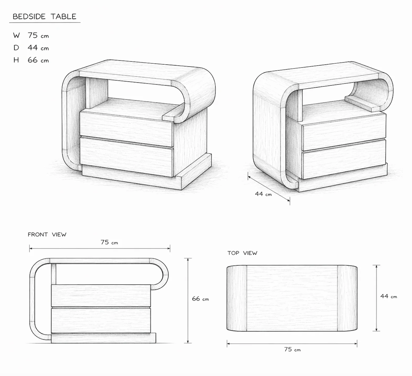 Victoria Bedside Table - Image 2