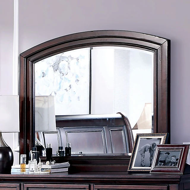Wells Mirror - Dark Cherry