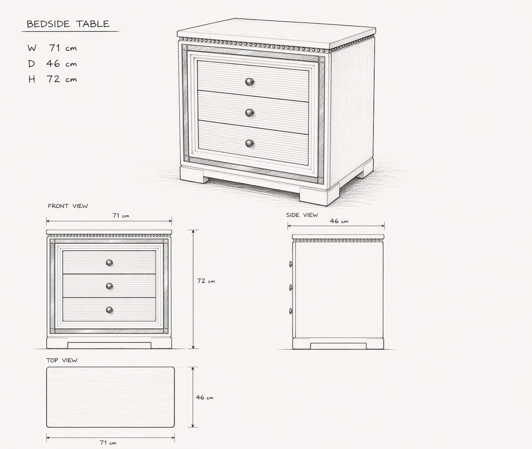 Winterthur Bedside Table - Image 2